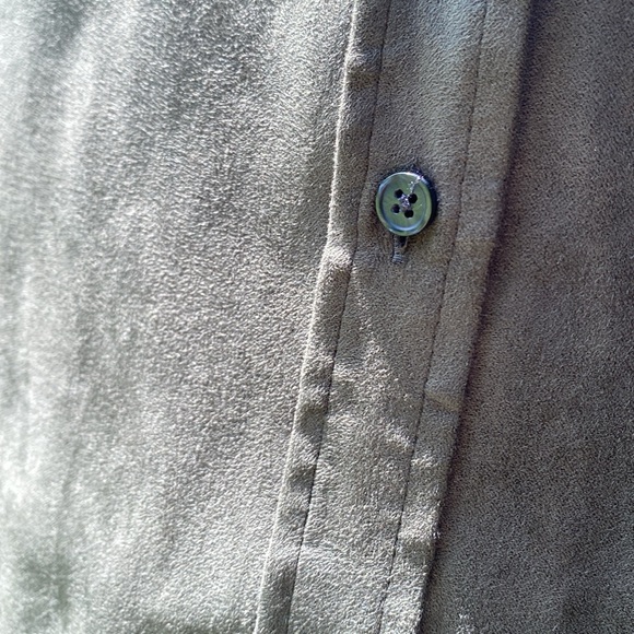 Adria Suede Shirt, Oversized, Vegan Suede, Banana Republic, women’s size Medium - Picture 13 of 16